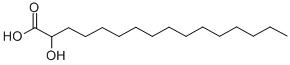 2-HYDROXYHEXADECANOIC ACID Struktur