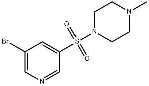 1-(5-broMopyridin-3-ylsulfonyl)-4-Methylpiperazine Struktur