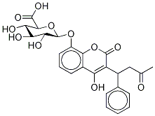 8-Hydroxy Warfarin β-D-Glucuronide Struktur