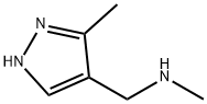 n-methyl-n-[(3-methyl-1h-pyrazol-4-yl)methyl]amine Struktur