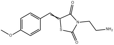 (5E)-3-(2-AMINOETHYL)-5-(4-METHOXYBENZYLIDENE)-1,3-THIAZOLIDINE-2,4-DIONE HYDROCHLORIDE Struktur