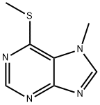 7-Methyl-6-methylthio-7H-purine Struktur