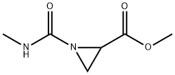 2-Aziridinecarboxylicacid,1-[(methylamino)carbonyl]-,methylester(9CI) Struktur