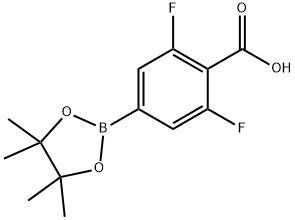 2,6-Difluoro-4-(4,4,5,5-tetraMethyl-1,3,2-dioxaborolan-2-yl)benzoic acid Struktur