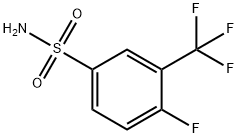 4-FLUORO-3-TRIFLUOROMETHYLBENZENESULFONAMIDE Struktur