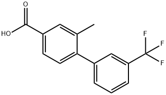 3-Methyl-4-(3-trifluoroMethylphenyl)benzoic acid Struktur