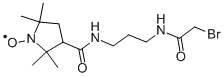 3-ó3-(2-BROMOACETAMIDO)PROPYLCARBAMOYL]-PROXYL, FREE RADICAL, Struktur