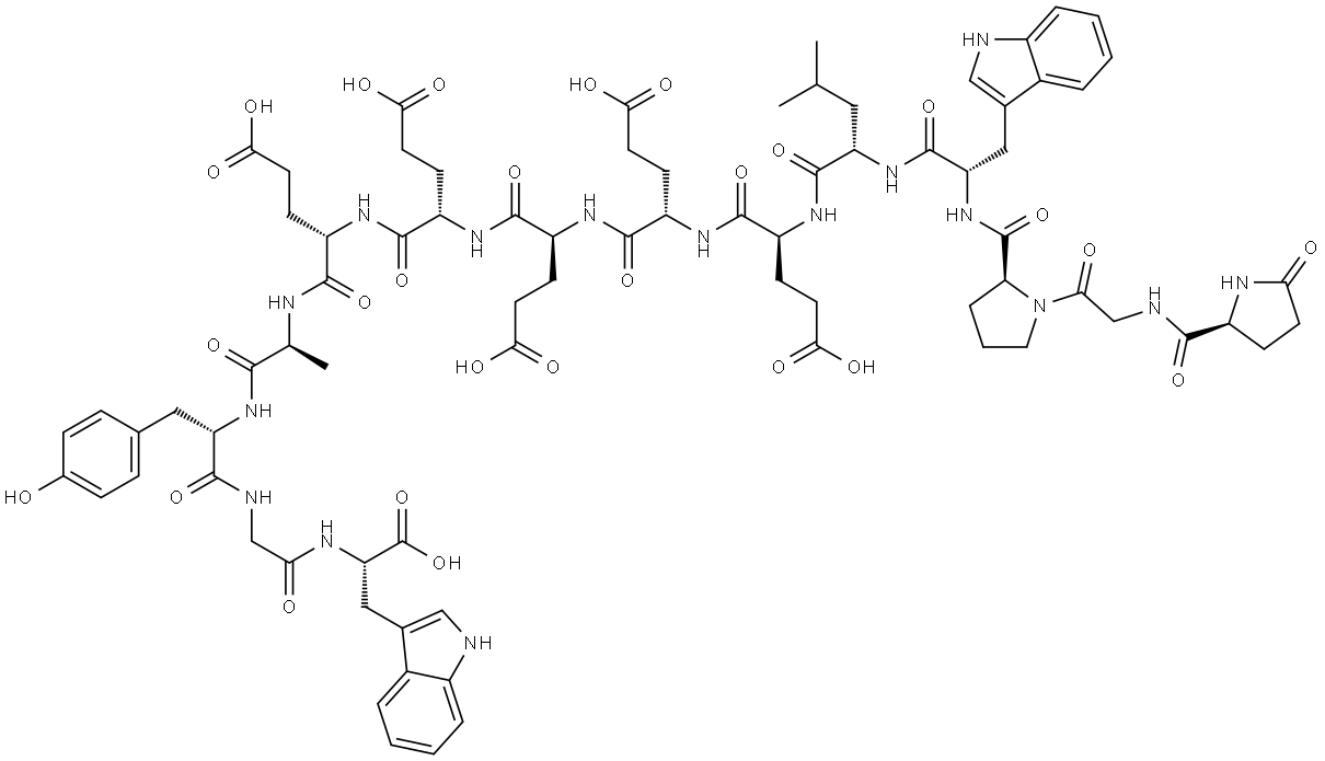 GASTRIN I (1-14) (HUMAN) Structure