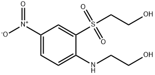 [2-(2-Hydroxyethylamino)-5-nitrophenyl]-(2-hydroxyethyl)-sulfon Struktur