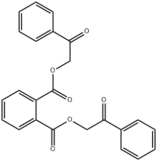 bis(2-oxo-2-phenylethyl) phthalate Struktur