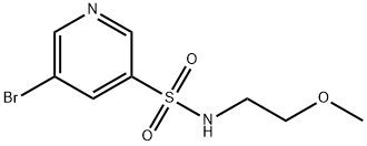 5-broMo-N-(2-Methoxyethyl)pyridine-3-sulfonaMide Struktur