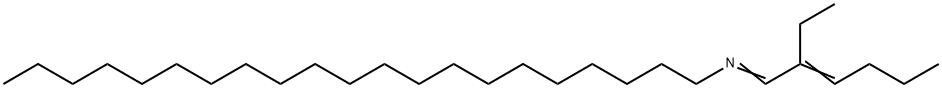 N-(2-Ethyl-2-hexenylidene)-1-heneicosanamine Struktur