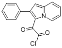 Oxo-(2-phenyl-indolizin-3-yl)-acetyl chloride Struktur