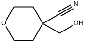 4-(Hydroxymethyl)tetrahydro-2H-pyran-4-carbonitrile Struktur