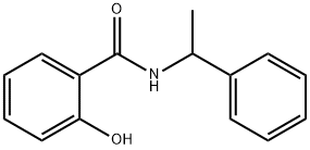 2-hydroxy-N-(1-phenylethyl)benzamide Struktur