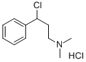 N,N-DIMETHYL-3-PHENYL-3-CHLOROPROPYLAMINE HYDROCHLORIDE Struktur