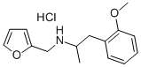 FURFURYLAMINE, N-(o-METHOXY-alpha-METHYLPHENETHYL)-, HYDROCHLORIDE Struktur