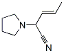 1-Pyrrolidineacetonitrile,alpha-1-propenyl-,(E)-(9CI) Struktur