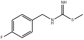 N-[(4-Fluorophenyl)methyl]carbamimidothioic acid methyl ester Struktur