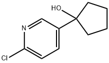 1-(6-chloro-pyridin-3-yl)cyclopentanol Struktur