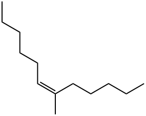 6-Methyl-6-dodecene Struktur