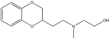 2-(2-(N-(2-Hydroxyethyl)-N-methyl)aminoethyl)-1,4-benzodioxan Struktur