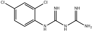 1-(2 4-DICHLOROPHENYL)BIGUANIDE HYDROCH& Struktur