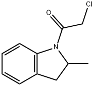 2-Chloro-1-(2-methyl-2,3-dihydro-indol-1-yl)-ethanone Struktur