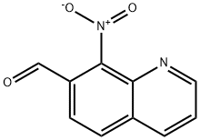 8-Nitro-7-quinolinecarboxaldehyde Struktur