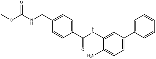 CarbaMic acid, N-[[4-[[(4-aMino[1,1'-biphenyl]-3-yl)aMino]carbonyl]phenyl]Methyl]-, Methyl ester Struktur