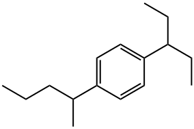 1-(2-Pentyl)-4-(3-pentyl)benzene Struktur