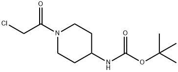 1-(Chloroacetyl)-4-(tert-butoxycarbonyl)-aminopiperidine Struktur