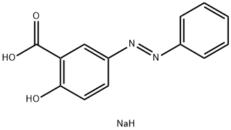 Sodium 5-(phenylazo)salicylate Struktur