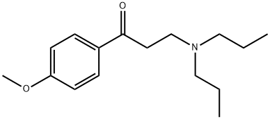 3-(DIPROPYLAMINO)-1-(4-METHOXYPHENYL)PROPAN-1-ONE HYDROCHLORIDE Struktur