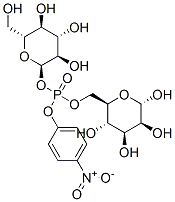 4-nitrophenyl-(alpha)-mannopyranoside 6-(alpha-glucopyranosyl phosphate) Struktur