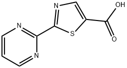 2-(PyriMidin-2-yl)-1,3-thiazole-5-carboxylic acid Struktur