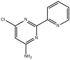 4-PyriMidinaMine, 6-chloro-2-(2-pyridinyl)- Struktur