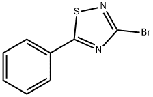 3-broMo-5-phenyl-1,2,4-thiadiazole Struktur