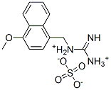 (azaniumylcarbonimidoyl)-[(4-methoxynaphthalen-1-yl)methyl]azanium sul fate Struktur