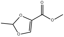 1,3-Dioxole-4-carboxylicacid,2-methyl-,methylester(9CI) Struktur