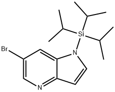 6-BROMO-1-(TRIISOPROPYLSILYL)-1H-PYRROLO[3,2-B]PYRIDINE Struktur