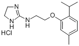 2-(beta-Thymoxyethylamino)-2-imidazoline hydrochloride Struktur