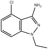 4-CHLORO-1-ETHYL-1H-INDAZOL-3-AMINE Struktur