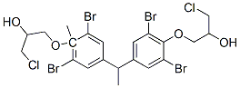 3,3'-[1-Methylethylidenebis(2,6-dibromo-4,1-phenyleneoxy)]bis(1-chloro-2-propanol) Struktur