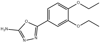 5-(3,4-diethoxyphenyl)-1,3,4-oxadiazol-2-amine Struktur