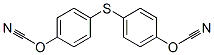 Bis-(4-cyanatophenyl)-sulfide Struktur