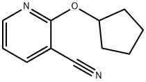 2-(cyclopentyloxy)nicotinonitrile Struktur