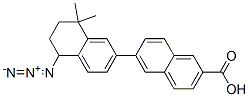 6-(5-azido-5,6,7,8-tetrahydro-8,8-dimethyl-2-naphthalenyl)-2-naphthalenecarboxylic acid Struktur