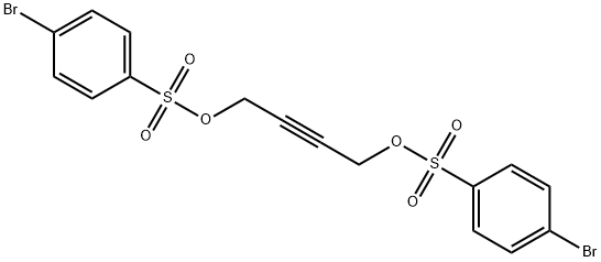 1-bromo-4-[4-(4-bromophenyl)sulfonyloxybut-2-ynoxysulfonyl]benzene Struktur