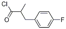 3-(4-fluorophenyl)--2-Methylpropanoyl chloride Struktur